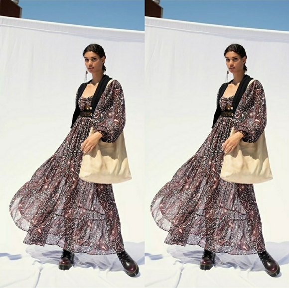 Free People Folklore Maxi Dress - Picture 1 of 8